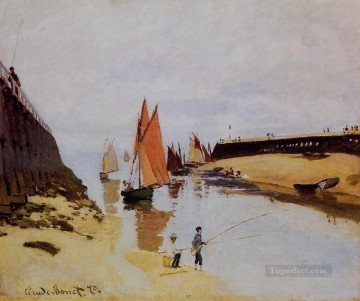  entra Pintura al %C3%B3leo - Entrada al puerto de Trouville Claude Monet